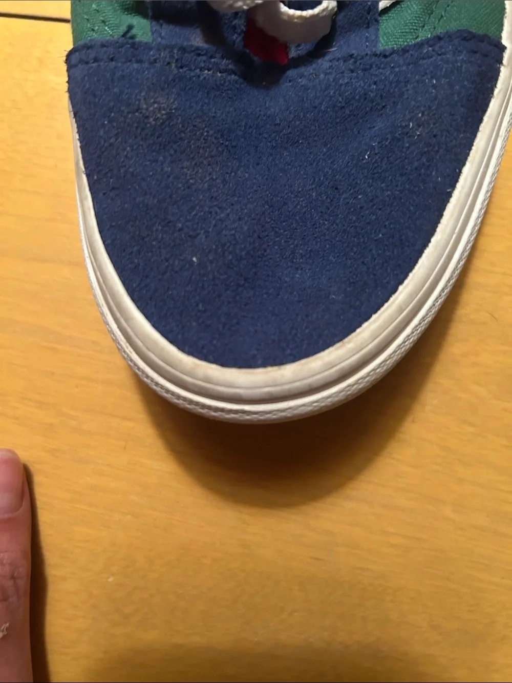 Vans Men's Low-Top Sneakers in Blue, Green & White